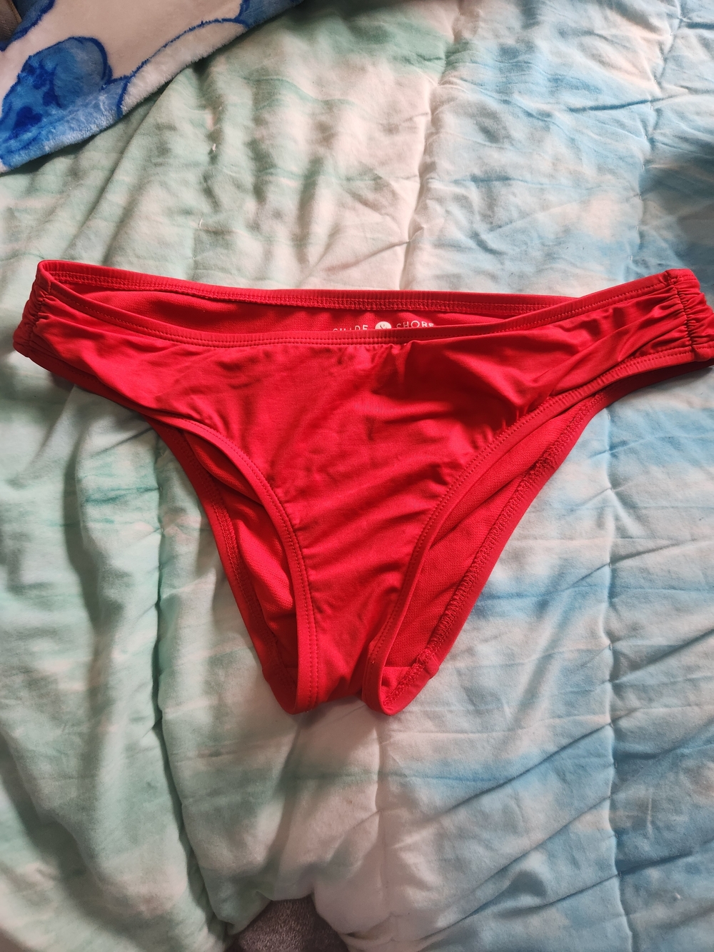 Shade & Shore Bright Red Bikini Bottoms